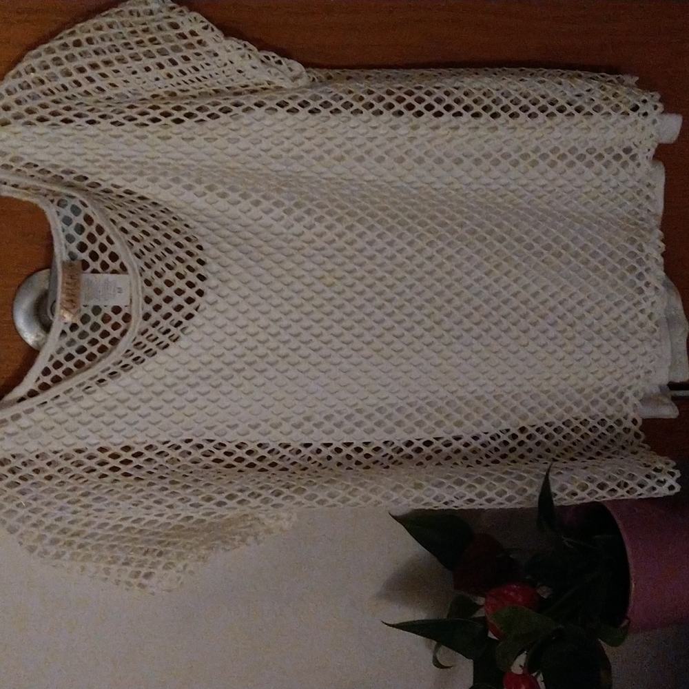 Fishnet tank top for women
